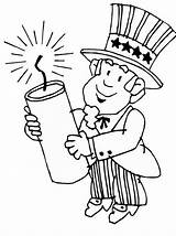 Uncle Sam Coloring Pages Holding Presidents Getcolorings Candle Cute Getdrawings Drawing sketch template