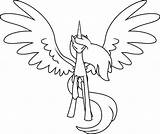Alicorn Pony Mlp Base Little Drawing Coloring Outline Pages Unicorn Clockwork Crow Lineart Template Deviantart Color Kids Getdrawings Painting Printable sketch template