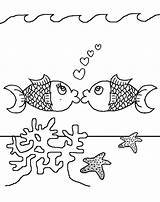 Pages Coloring Fish Colouring Kissing Kids Sheets Thekidzpage Printable Printables Azcoloring Popular Hawaiian State sketch template