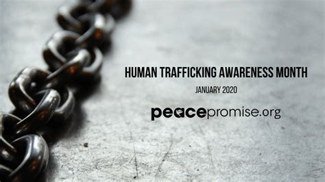 human trafficking awareness month peace promise