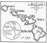 Hawaii Hawaiian Islands Luau Aloha Hawai sketch template