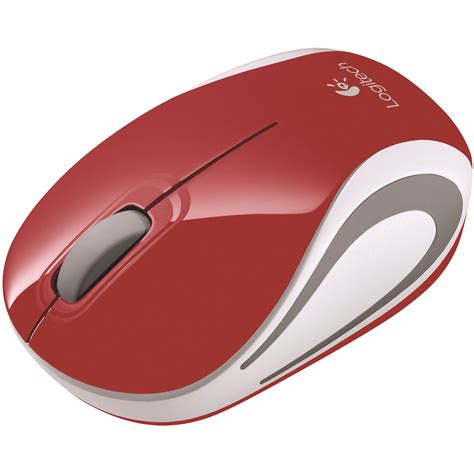 logitech  wireless mini mouse red walmartcom