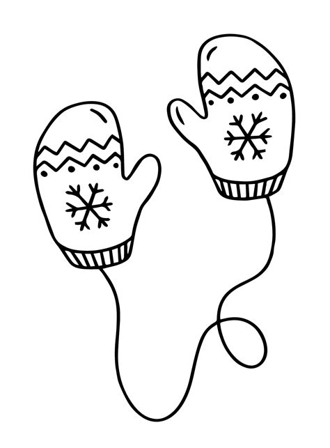 mittens coloring pages  printable coloring pages