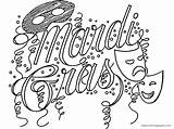 Gras Mardi Coloring Pages Occasions Holidays Special Printable Drawings sketch template
