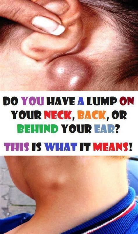 lump   neck     ear     means