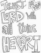 Coloring Pages Bible Kids Verse Lord Trust God Color Verses Printable Sheets Proverbs Adult Great Google Prayer Colouring Enjoy Some sketch template