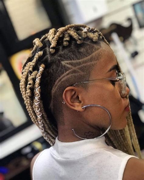 box braids with shaved sides 21 stylish ways to rock the look