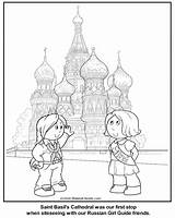 Girl Coloring Guide Russian Makingfriends Russia Pages Thinking sketch template
