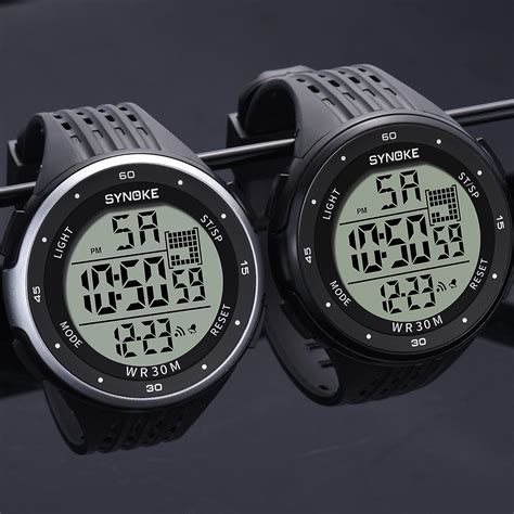 waterproof digital sports electronic watches fruugo uk