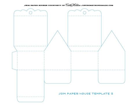 paper houses paper house template house template