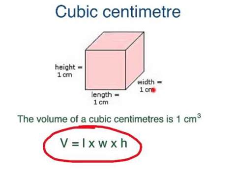 unit  lesson  measuring volume  cubic centimetres youtube