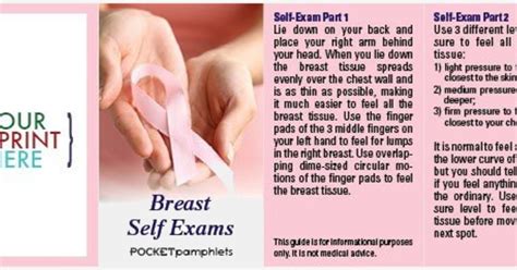breast  exams pocket pamphlet   logo minithrowballscom