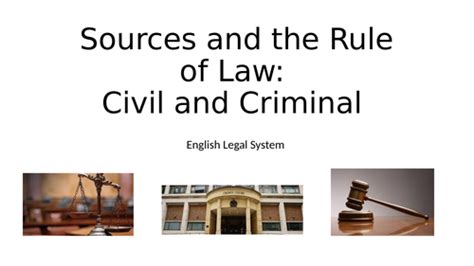 sources and rule of law lesson 1 aqa law english legal system