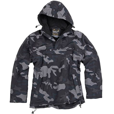 surplus windbreaker jacket black camo  military st
