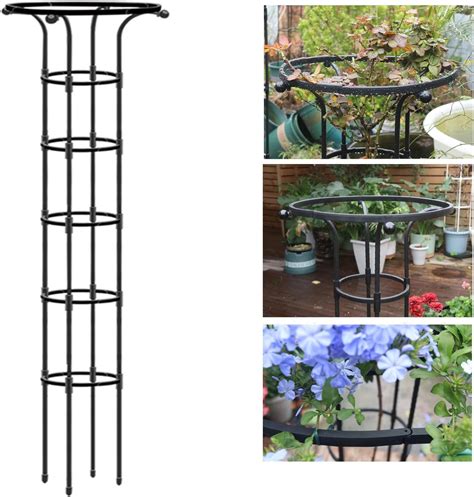 gisoom garden plant trellis ft tall rustproof tower support cages