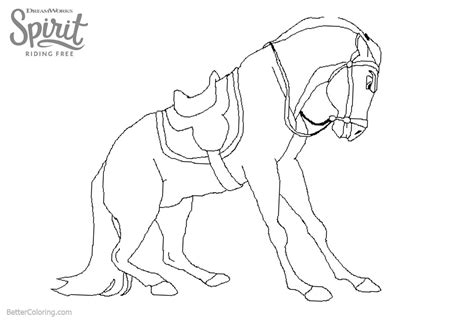 spirit riding  coloring pages horse  drawing  printable