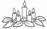 Candles Pages Advent Avvento Adviento Colorare Pinclipart Clipartkey Pngfind Natale Garland 323kb sketch template