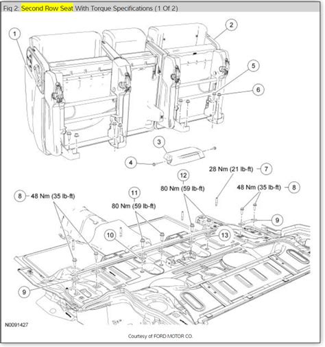 ford explorer  row seat problems elcho table
