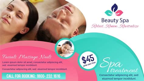 beauty spa facebook cover video template postermywall