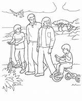 Coloring Family Pages Comments sketch template