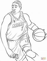 Wade Coloring Dwyane Lillard Damian Westbrook Kawhi Spurs Leonard sketch template