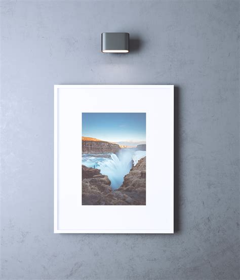 single wall picture frame mockup