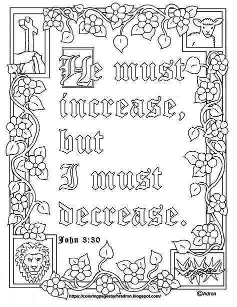 john  print  color page bible verse coloring page quote