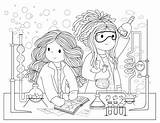 Science Colouring Pages Coloring Kids Week Sheets Bamboletta Girl Choose Board Fun Hi Friends sketch template