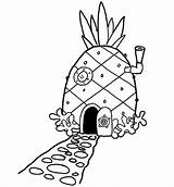 Spongebob House Coloring Pages Bestappsforkids sketch template