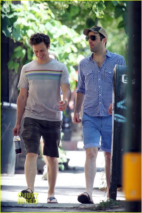 Full Sized Photo Of Zachary Quinto Jonathan Groff Same T Shirt 07