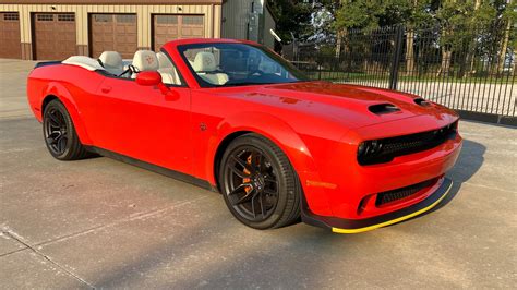 this challenger srt hellcat redeye widebody convertible is going to