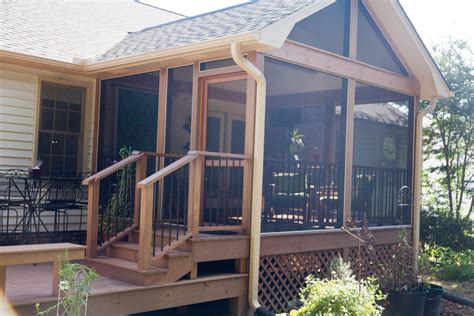 cost  build screened porch  existing deck kobo building