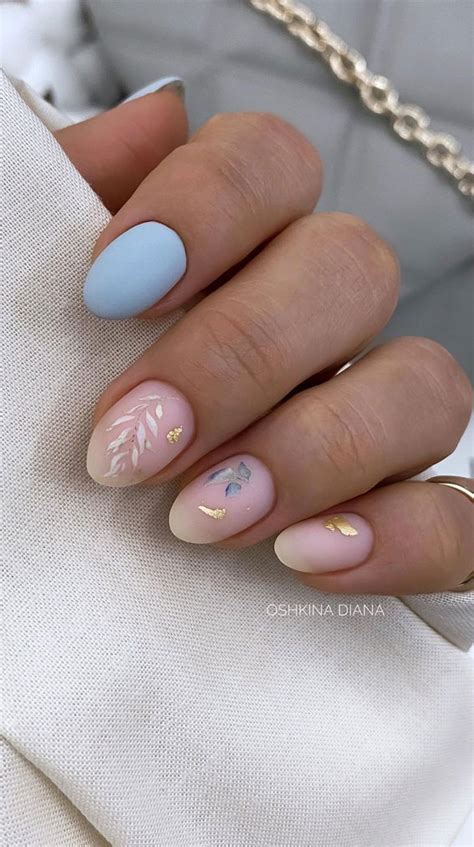 popular nail art designs   baby blue