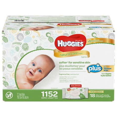 huggies natural care  baby wipes  ct hypoallergenic