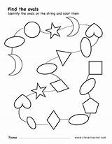 Oval Shape Activity Shapes Worksheet Worksheets Preschool Activities Cleverlearner Preschools Identify Children sketch template