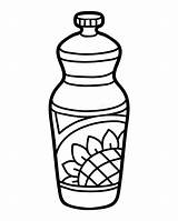 Oil Olio Girasole Bottiglia Plastica sketch template