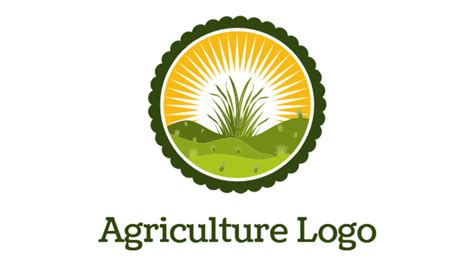 agriculture logo generator organic farm farmer logos