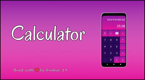 github nakul calculator android calculator app  mvvm architecture  expression builder
