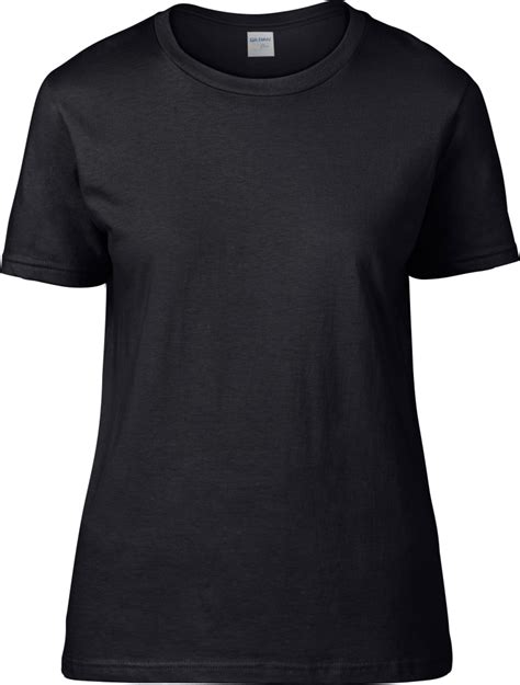 premium cotton ladies t shirt black for embroidery and printing