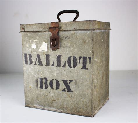 vintage ballot box
