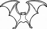 Bat Coloring Pages Wings Drawing Kids Clipart Template Line Printable Clip Templates Clipartbest Animal Bestcoloringpagesforkids sketch template