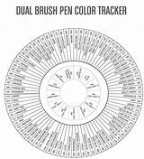 Tombow Brush Dual Pen Color Tracker Chart Pens Markers Coloring Pages Visit sketch template