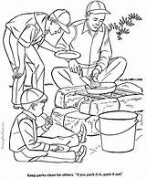 Camping Coloring Pages Color Camp Printable Sheets Father Fathers Fun Kids Scout Clipart Family Print Go Site Boys Colorir Para sketch template