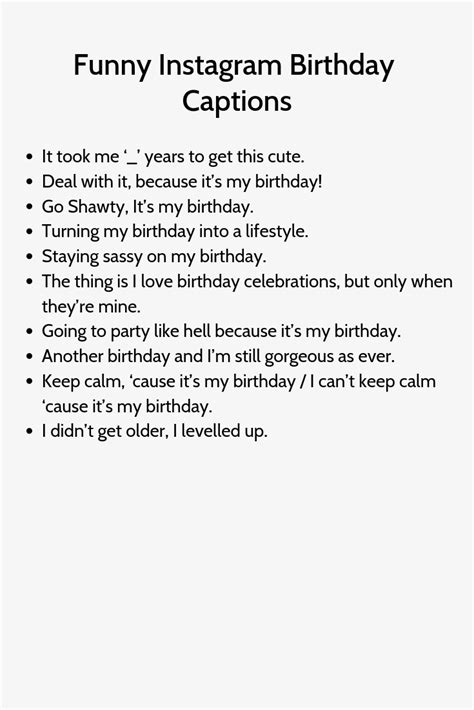 funny instagram birthday captions witty instagram captions instagram