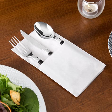 choice    readynap white pocket fold dinner napkin pack