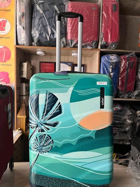 multicolor safari printed trolley bag for luggage size 55 x 40 x 25