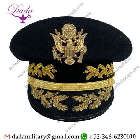 military cap american army military general class  parade visors hats