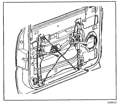 diagram   cable configuration   window regulator    chevrolet sirrea