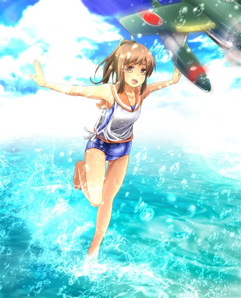 evandragon kantai collection i 401 kancolle school swimsuit swimsuits