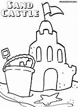 Sandcastle Coloring Pages Colorings sketch template